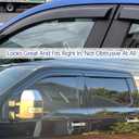 Rain Guards for Dodge Ram 1500 2019-2026 Crew Cab | Out-Channel,Durable Tape-On Window Visor Wind Deflectors Accessories 4PCS