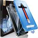 MAGIC JOHN 2 Pack for iPhone 16 Pro Max 6.9 inch Tempered Glass Screen Protector, HD Clear, Bubble Free, Easy Installation, Auto Dust-Elimination
