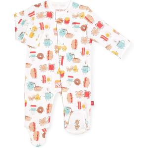 3 pack Magnetic Me 100% Organic Cotton Magnetic Baby Footie Pajamas | Super Soft Cotton Fabric | Size Preemie