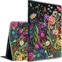 Case for All-New Fire 7 Tablet Case 7" 12th Generation 2022 Release Lightweight Smart Cover PU Leather Adjustable Stand Protective Cover with Auto Wake/Sleep - Floral Flower