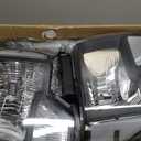 Headlights Assembly Compatible with 2009-2014 Ford F150 Left and Right Side Replacement Headlamp Black Housing Clear Reflector