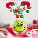 7 x 32 Pcs Christmas Face Eyes Stickers for Crafts Large 5 Inch Small 3 Inch 2 Inch Rub on Transfers Vinyl Faces Pitcher Decals for Ornaments Glass Drinking Cups Wood Balls Party Supplies (Face32)