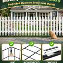 14 Panels 20Ft(L) X 13Inch(H) Garden Fence Animal Barrier - 14 Pack No Dig Fence Animal Barrier Fence Panel Metal Fencing Edging Border for Dog Rabbits and Outdoor Patio Yard Decorative Bottom Blocker