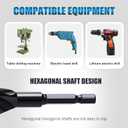 1" x 9" Auger Drill Bit for Wood,Hex Shank Tri Flute Wood Drill Bit for Soft and Hard Wood,Plastic,Drywall and Composite Materials