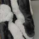 Electric Heated Blanket 72"x84" Full Size - Flannel & Sherpa Fabric Dual-Sided, 6 Heat Settings & 1-10 Hours Auto Off, Soft & Cozy Warming Throw for Home, Office, or Bed, Machine Washable, Iron Gray