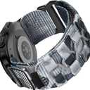 MOFREE Compatible with Samsung Galaxy Watch Ultra 47mm/Ultra 2 (2024/2025) Bands, Rugged Nylon Woven Loop Sport Adjustable Strap Replacement Wristband for Samsung Galaxy Watch Ultra Bands for Men (Light Camouflage)