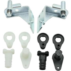 5303918455 Refrigerator Adjustable Door Hinge Kit For Frigidaire/Electrolux Refrigerators, For Left and Right Doors, Replaces With AP4510894, 240537101, 240537102, 240537104