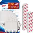 TAILI Picture Hanging Strips Heavy Duty, 16 Pairs Large & 12 Medium (28 Pairs, 56 Strips) Frame Hangers Kits for Walls, Without Nail, Damage Free Adhesive Decor, Art, Mirror