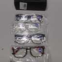 CCVOO Reading Glasses for Women/Men, Eyeglasses, Blue Light Readers for Women/Men, Computer Eye Glasses, Cheaters (2 Black/ 2 Transparent/ 1 Turtle) +1.25