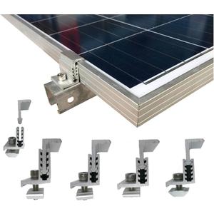 Solar Panel Assembly Mounting Z Bracket Kits 4 Units Adjustable