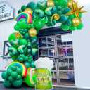 St. Patricks Day Green Balloon Garland Kit 141pcs Shamrock Latex Balloon Irish Green Decorations Rainbow Clover Happy St. Patrick's Day Aluminum Balloon for St. Patrick's Day Party Decorations