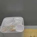 InnJoey Bathroom Accessories Set - 10PC Bathroom Set, White Bathroom Set, Bathroom Accessories Set, Toilet Brush, Bathroom Trash Can & Soap Dispenser