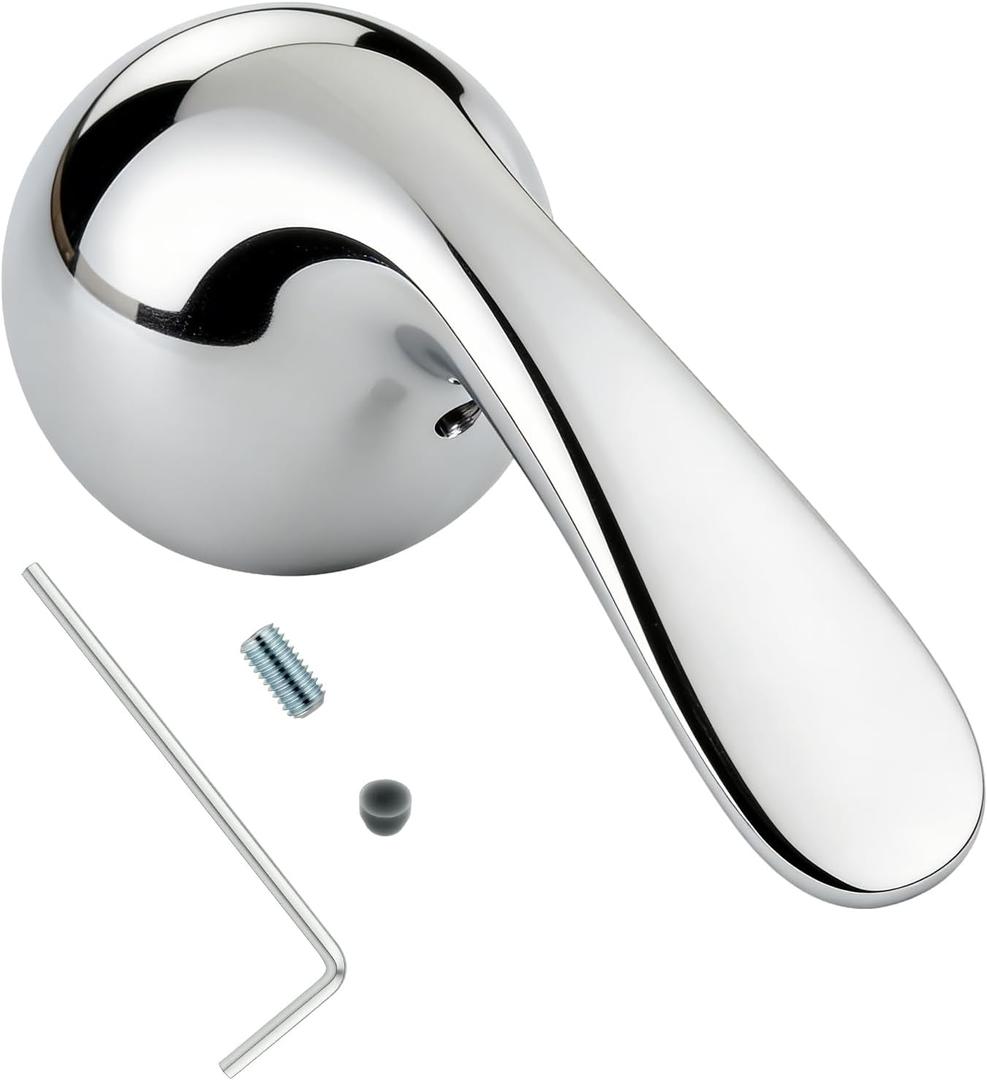 RP48717 Shower Handle Replacement, Compatible with Delta 13/14 Series Tub Shower Faucet, Single Handle Tub and Shower Faucet Handle (Chrome)