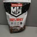 Muscle Milk 100% Whey Protein Powder, Chocolate, 5 Pound, 66 Servings, 25g Protein, 2g Sugar, Low in Fat, NSF Certified for Sport, Energizing Snack, Workout Recovery, Packaging May Vary