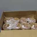 SIUQ 400 Pack 8 oz Kraft Paper Cups, Unbleached Disposable Paper Coffee Cups, Thickened Hot/Cold Beverage Drinking Cup for Party, Home, Cafes, Bistros, Businesses (Brown)