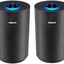 2 Pack Air Purifiers for Home Bedroom, ADTARK Air Cleaner with H14 True HEPA 3-in-1 Filter, Sleep Mode & Aroma Function, 3 Light Modes, Room Air Purifier with 3 Timer for Office, Dorm, Hotel (Black)