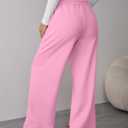 ATHMILE Womens Sweatpants Baggy Sports Wide Leg Fall Y2K Athlrtic Track Pants Casual Joggers Pocketed 2026 Trendy Pink (Pink, S)