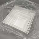 Buffet Risers, Food Display Risers for Party, White Acrylic Risers Display Stand for Buffet Table, Catering Displays for Dessert, Cube Box Nesting Riser with Hollow Bottoms (5"x6"x7"x8"x9"x10" 6 PCS)