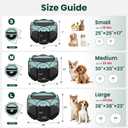 Love's cabin Pet Puppy Dog Playpen, Large Dog Tent Crates Cage Indoor/Outdoor, Portable Playpen for Cat, Foldable Pop Up Dog Kennel Playpen with Carring Case, Removable Zipper Top, Green