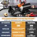 12V RV Portable Macerator Waste Pump for Sewage, 12GPM Suction 3.2 feet Lift 10 feet, Complete RV Macerator Pump Kit for Right Out of Box