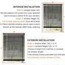 100% Privacy 1" Vinyl Cordless Mini Blinds for Indoor Windows,L-Shaped Blades Horizontal Room Darkening & Light Filtering shutters for Home 19.5" WX48 H Black