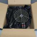 Electric Stove Burner Drip Pans,Stove Burner Covers W10290353(6") W10290350(8")+Electric Stove Burner Replacement MP15YA(6") MP21YA(8") Compatible for Whirl-pool Ken-more May-tag Ama-na etc by MIFLUS (Black)