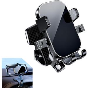 leechio 1 PC Dashboard Cell Phone Holder, 360 Degree Rotating Dashboard Phone Holder, Multifunctional Anti-slip Center Console Navigation Bracket, Suitable for 4-7 Inch Mobile Phones (Black)