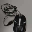 RGB Gaming Mouse, 1600 DPI USB Wired Computer Mice, 3D Scroll Wheel, Adjustable DPI, Ergonomic Gamer Mouse for for 8, for 7, for Vista or for XP (Black)