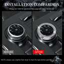 LECART Car Interior Accessories Fit for Ford Explorer 2024 2023 2022 2021 2020 PRND Shift & Drive Mode Knob & Ignition Button Covers Bling Auto Decoration Stylish Metal Decal Decor Trims 3Pcs