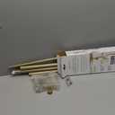 Bath Bliss 4 Tier Tensions Corner Shower Caddy | Shelves | Adjustable 48-101 | Bathroom Organizer | Bathtub and Shower Stall | Holds Large Bottles | Soap | Shampoo | Washcloths | Gold