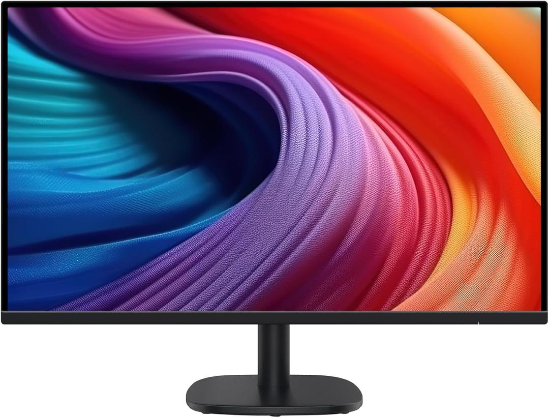 Amazon Basics 27 Inch Monitor, FHD 1080P, 100Hz, IPS, Built-in Speakers, VESA Compatible, USB Ports, Black, Size: 27"