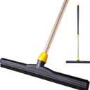 Yocada Floor Squeegee Scrubber Adjustable Telescopic Pole Heavy Duty Household Broom EVA Foam Blade for Garage Courtyard Shower Bathroom Floor Marble Glass Tile Water Foam Cleaning (1 Count (Pack of 1))