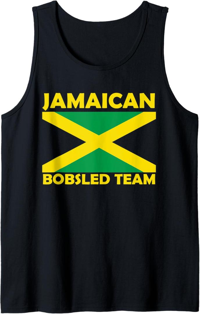 Last minute Jamaican Bobsled Team Halloween Group Costume Tank Top, Medium