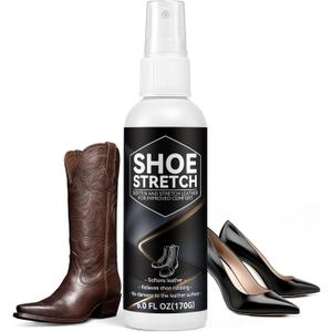 Shoe Stretch Spray, Professional Leather Softener, Used with Shoe Stretcher, Relieve Boot Pinching, for Women and Men, 6.0 FL.OZ