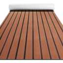 BOSSDECK Boat Flooring - EVA Foam Boat Decking - Self-Adhesive Marine Mat Faux Teak Marine Carpet for Boats RV Yacht Kayak 86.6"x43.3"/21.7"