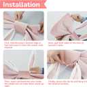 Easter Bunny Ears Bow DecorationPink Rabbit Ear Bow for Front Door, Window or Wall, 28x20 Inches