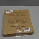 Nieifi Corner Shower Shelves Stainless Steel, Adhesive Shower Caddy Basket Rack with Hooks, Rust Proof for Bathroom Shelf Shampoo Holder (Silver, 2 Pack)