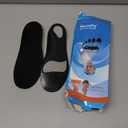 Bacophy Kids Orthotic Arch Support Insoles, Plantar Fasciitis Cushioning Shoe Inserts, Shock Absorption Velvet Surfaces Deep Heel Cup Chinldren Inner Soles for Flat Feet, Feet Heel Pain Relief (1-3 M Little Kid, Black)