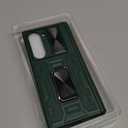 VEGO for Samsung Galaxy Z Fold 6 Case with Hinge Protection, Full-Body Case Built-in Privacy Screen Protector & Slide Lens Cover & Magnetic Ring Stand Shockproof Phone Case for Galaxy Fold 6 - Green