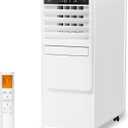 12,000 BTU Portable Air Conditioners with Digital Display, 3 IN 1 Free standing AC Unit with Dehumidifier & Fan Modes, Cools Room up to 500 sq.ft, Sleep Mode,24H Timer, Installation Kits Included