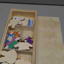 Wooden Bunny Family Dress-up Puzzle Box for Toddlers(72pcs),Change Clothes Puzzle Games, Preschool Learning Activities Toys for Kids Ages 3+