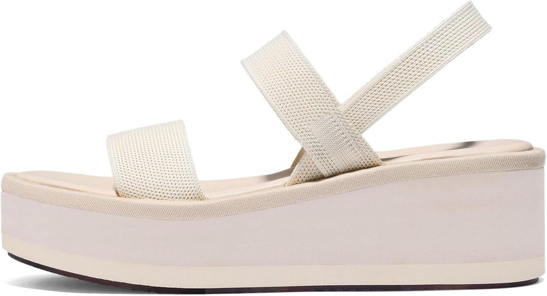 MeiLuSi Women's Platform Wedges Sandals Walking Platform Sandals Open Toe Wedges 2025 Spring Summer Casual Shoes Slip On