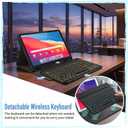 Backlit Keyboard Case for Lenovo Idea Tab 11" 2025 (TB-336ZU/TB-336FU) with Screen Protector, Wineecy 7 Colors Light Detachable Wireless Keyboard PU Leather Folio Case for 11 Lenovo Idea Tab 2025