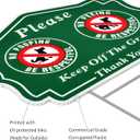2 Pack No Peeing and No Pooping Dog Sign, Please Be Respectful Keep Off The Grass Yard Signs with Metal Wire H-Stakes, Double Sided, 12.6" x 9.5", UV Protected, Waterproof, Outdoor Use