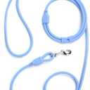 PetiFine Hands Free Dog Leash, Crossbody Waist Leash for Dog Walking, 8 ft Multifunctional Waterproof Waist Lead for Swimming,Running,Training (Large,Blue)