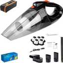 Handheld Vacuum Cleaner, Portable Hand Vacuum with LED Light and Fast-Charging Function, Cordless Rechargeable Car Vacuum for Wet & Dry, Lightweight and Quiet (Wireless)