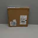 Corner Wall Shelves Set of 2, Rustic Wood Corner Floating Shelves with Cable Raceway, Wall Mount Storage Display for TV Accessories, Baby Monitor, Speaker, Cable Box (White, Diamond- 12 Inch)