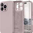 Magnetic for iPhone 16 Pro Case, Compatible with MagSafe, [Full Camera Protection][Screen Protector] Silicone Shockproof Protective Phone Case for iPhone 16 Pro 6.3", Hazel