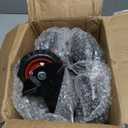 W B D WEIBIDA 5 Inch Heavy Duty Caster Wheels Set of 4, 1080 LBS Outdoor Industrial Wheels Swivel Large Rubber Casters with Brake for Workbench, Dolly, Cart, Trolley, Wagon (2 Brake & 2 Fixed)