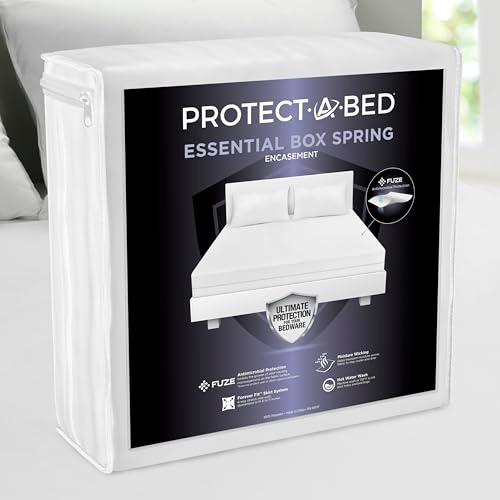 Protect-A-Bed Essential Zippered Boxspring Encasement King, Noiseless Odor-Resistant, Bed Bug and Dust Mite Resistant, 100% Waterproof Top, Machine Washable, Fits 6-11" Boxsprings​